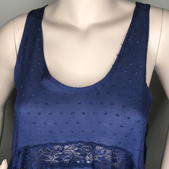 Navy Detailed boho tunic top - Picture 9 of 13